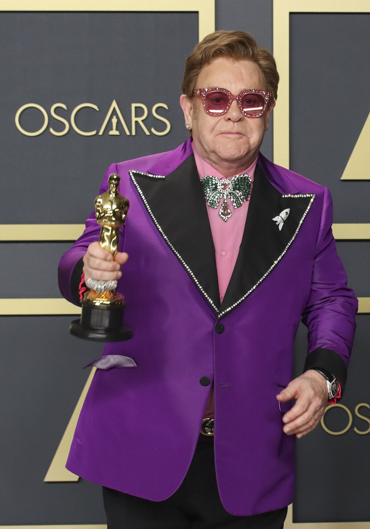 Vidéo Elton John, lauréat de la meilleure chanson originale pour "(I