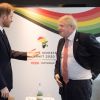 Le prince Harry, duc de Sussex et Boris Johnson - Sommet Royaume-Uni-Afrique sur les investissements à l'hôtel Intercontinental à Londres, le 20 janvier 2020.