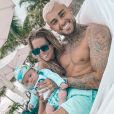 Jessica Thivenin avec son mari Thibault Garcia et leur fils Maylone en vacances à l'île Maurice - Instagram, 1er février 2020