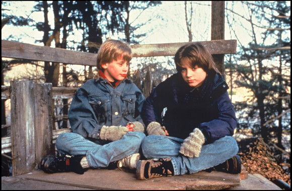 Macaulay Culkin et Elijah Wood sur le tournage du film "Le bon fils" en 1993.