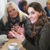 Kate Middleton, duchesse de Cambridge, lors d'une visite à The Ark Open Farm à Newtownards, Irlande, le 12 février 2020.
