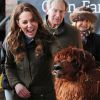 Kate Middleton, duchesse de Cambridge, lors d'une visite à The Ark Open Farm à Newtownards, Irlande, le 12 février 2020.
