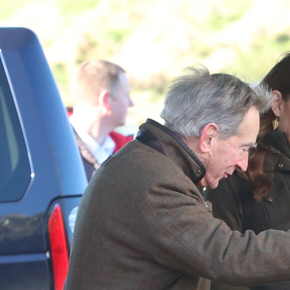 Kate Middleton, duchesse de Cambridge, lors d'une visite à The Ark Open Farm à Newtownards, Irlande, le 12 février 2020.