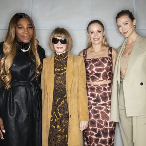 Serena Williams, Anna Wintour, Caroline Wozniacki et Karlie Kloss assistent à la présentation de la nouvelle collection de "S by Serena" à New York. Le 12 février 2020.