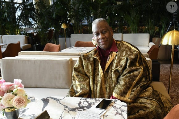 Photo Andre Leon Talley lors de la presentation de la nouvelle collection de S by Serena a New York. Le 12 fevrier 2020. Purepeople