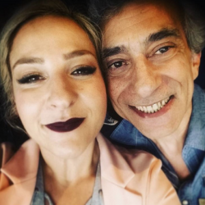 Marilou Berry et sa père Philippe Berry sur Instagram, le 11 mai 2017.