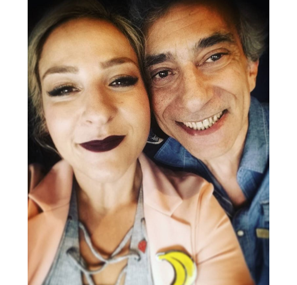 Marilou Berry et sa père Philippe Berry sur Instagram, le 11 mai 2017.