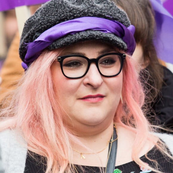 Marilou Berry lors de la marche "Nous toutes" de Paris. Le 24 novembre 2019. @Nasser Berzane/ABACAPRESS.COM