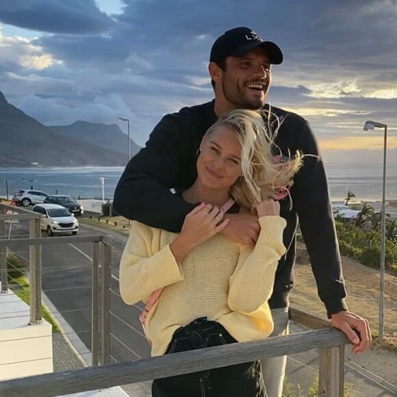 Florent Manaudou et Pernille Blume le 14 février 2020 sur Instagram.