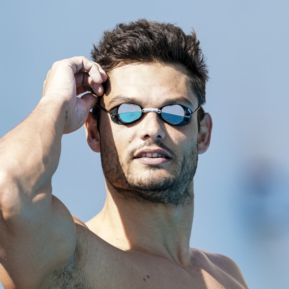 Florent Manaudou lors d'une séance d'entraînement au Gloria Sports Arena à Antalya, Turquie le le 23 octobre 2019. © Norbert Scanella / Panoramic / Bestimage