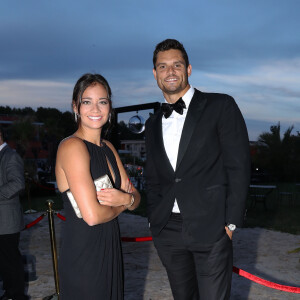 Exclusif - Florent Manaudou et sa compagne Alizé Lim - Gala de charité de l'académie de tennis Mouratoglou afin de récolter des fonds pour sa fondation "Champ'Seed" à Biot le 23 juin 2019. "Champ'Seed" est une fondation pour aider les jeunes talents du tennis, n'ayant pas les ressources appropriées, à atteindre le haut niveau international en leur permettant d'acquérir les compétences et l'encadrement nécesssaires à la révélation de leur potentiel. © Philippe Brylak /Bestimage