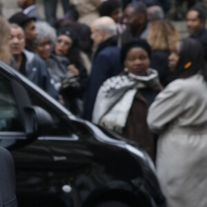 François Hollande - Sorties des obsèques de Jean-Michel Martial en l'église Saint-Roch à Paris le 23 octobre 2019. © Christophe Clovis / Bestimage