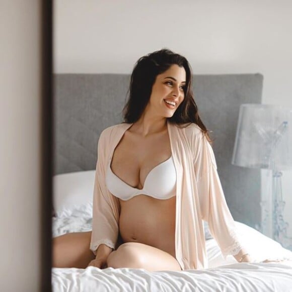 Coralie Porrovecchio enceinte, sur Instagram, le 16 février 2020.