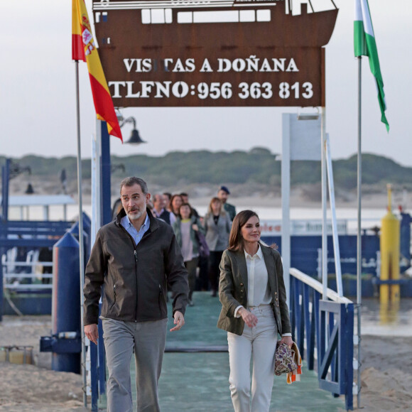 Le roi Felipe VI et la reine Letizia d'Espagne, célèbrent le 500 ème anniversaire du premier voyage autour du monde à Almonte, le 14 février 2020.