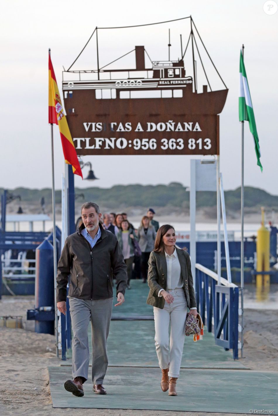 Le Roi Felipe Vi Et La Reine Letizia D Espagne Celebrent Le 500 Eme Anniversaire Du Premier Voyage Autour Du Monde A Almonte Le 14 Fevrier Purepeople