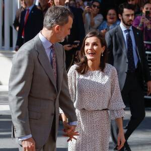 Le roi Felipe VI d'Espagne, La reine Letizia d'Espagne - Visite à Almonte à Huelva et Sanlucar de Barrameda à Cadix, Espagne, 14 février 2020.