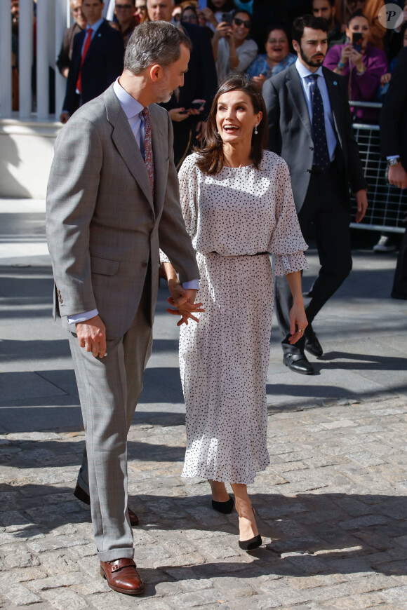 Le roi Felipe VI d'Espagne, La reine Letizia d'Espagne - Visite à Almonte à Huelva et Sanlucar de Barrameda à Cadix, Espagne, 14 février 2020.