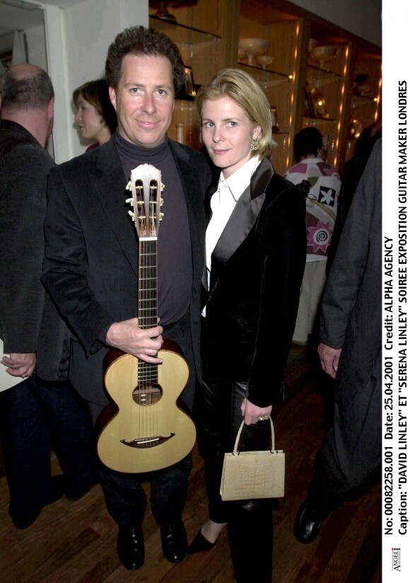 David Linley et son épouse Serena Stanhope à Londres en 2001.