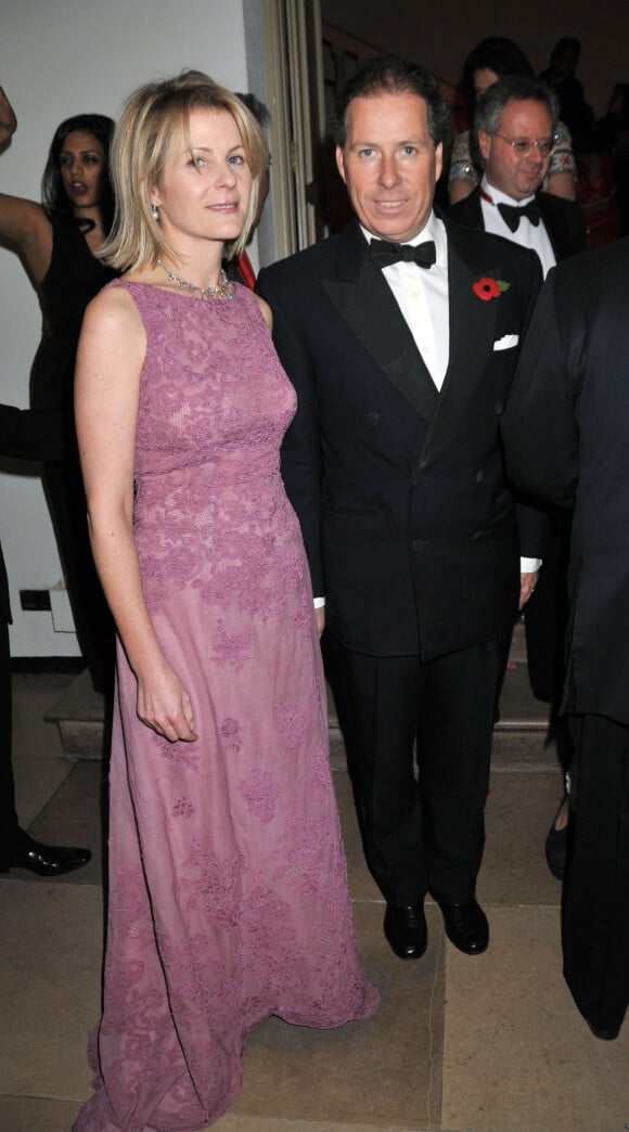 David Linley et son épouse Serena Stanhope en soirée à Londres en 2009.
