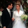 Mariage de David Armstrong-Jones et Serena Stanhope en 1993 à Wesminster.