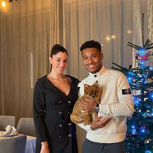 Coralie Porrovecchio et Boubacar Camara à Noël, le 24 décembre 2019, sur Instagram