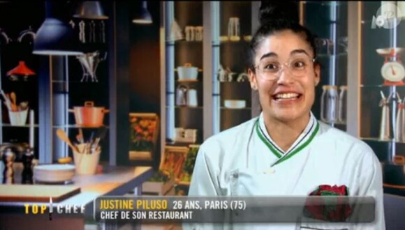 Justine Piluso, candidate de "Top Chef 2020", le 19 février 2020, sur M6