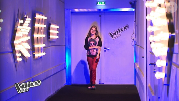 Sarah dans The Voice Kids, le 30 août 2014 sur TF1.