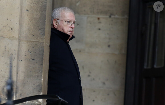 Michel Charasse - Obsèques de Jacques Barrot, ancien ministre, et membre du Conseil constitutionnel, en l'église Sainte-Clotilde à Paris, le 8 décembre 2014.