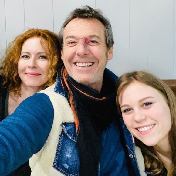 Jean-Luc Reichmann sur le tournage de "Léo Mattei", le 8 février 2020