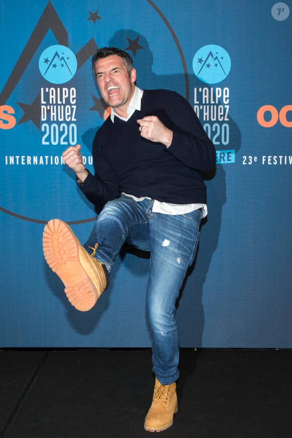 Arnaud Ducret lors du photocall du troisième jour de la 23ème édition du festival international du film de comédie l'Alpe d'Huez, Isère, France, le 16 janvier 2020. © Cyril Moreau/Bestimage