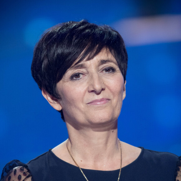 Exclusif - Laurence Lemarchal (Mère de Grégory Lemarchal) - Emission hommage à "Grégory Lemarchal, 10 ans après l'histoire continue" au Zénith de Paris et retransmis en direct sur TF1 le 7 janvier 2017. © Cyril Moreau/Bestimage