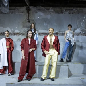 La styliste Pauline Ducruet avec ses mannequins lors du défilé de mode prêt-à-porter "Alter" automne-hiver 2020/2021 lors de la semaine de la mode à Paris, France, le 25 février 2020. © Olivier Borde/Bestimage