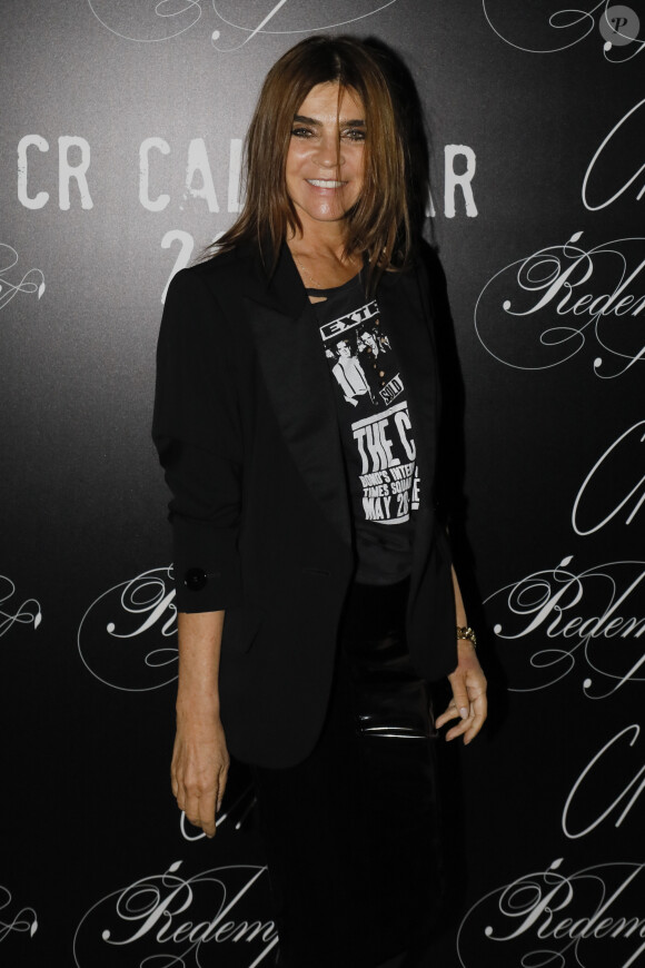 Carine Roitfeld - Soirée CR x Redemption à l'hôtel Crillon à Paris le 28 février 2020. © Veeren Ramsamy - Christophe Clovis / Bestimage