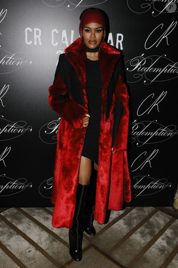 Teyana Taylor - Soirée CR x Redemption à l'hôtel Crillon à Paris le 28 février 2020. © Veeren Ramsamy - Christophe Clovis / Bestimage