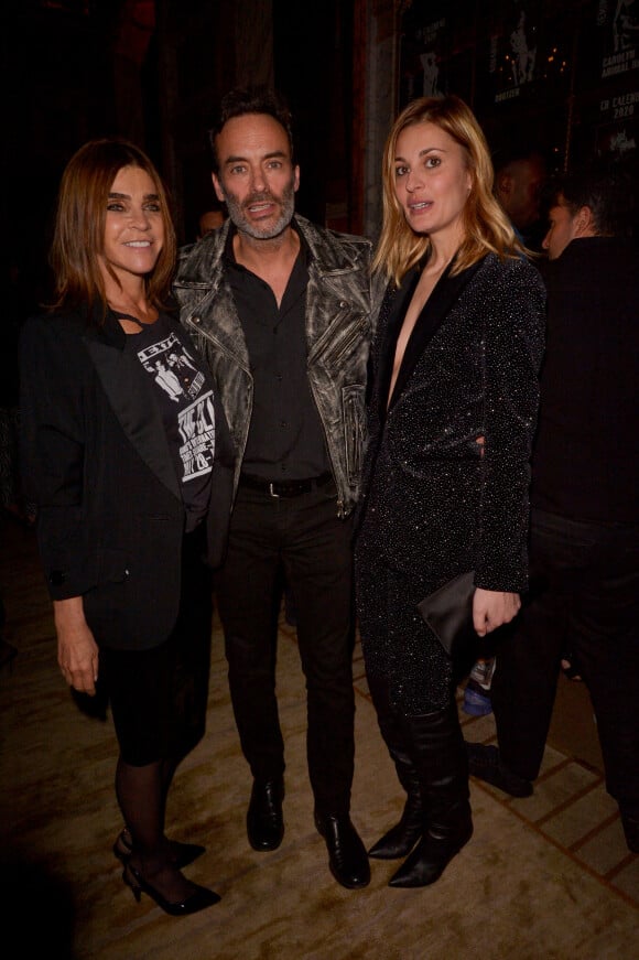 Anthony Delon, Sveva Alviti et Carine Roitfeld lors de la soirée CR x Redemption organisée à l'hôtel Crillon à Parisle 28 février 2020.