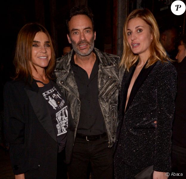 Anthony Delon, Sveva Alviti et Carine Roitfeld lors de la soirée CR x Redemption organisée à l'hôtel Crillon à Parisle 28 février 2020.