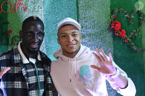 Exclusif - Mamadou Sakho et Kylian Mbappé au premier goûter des étoiles au profit de l'association AMSAK à l'Orangerie au Jardin d'acclimatation à Paris, France, le 1er mars 2020.  © Rachid Bellak/Bestimage