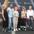 Amélie Etasse, Loup-Denis Elion, Marion Game, David Mora et sa compagne Anne-Elisabeth Blateau, Gérard Hernandez - 57ème Festival de télévision de Monte-Carlo, le 17 juin 2017. © Denis Guignebourg/Bestimage
