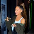 Exclusif - Ariana Grande arrive au Sweetener Experience organisé pour ses fans à New York, le 1er octobre 2018