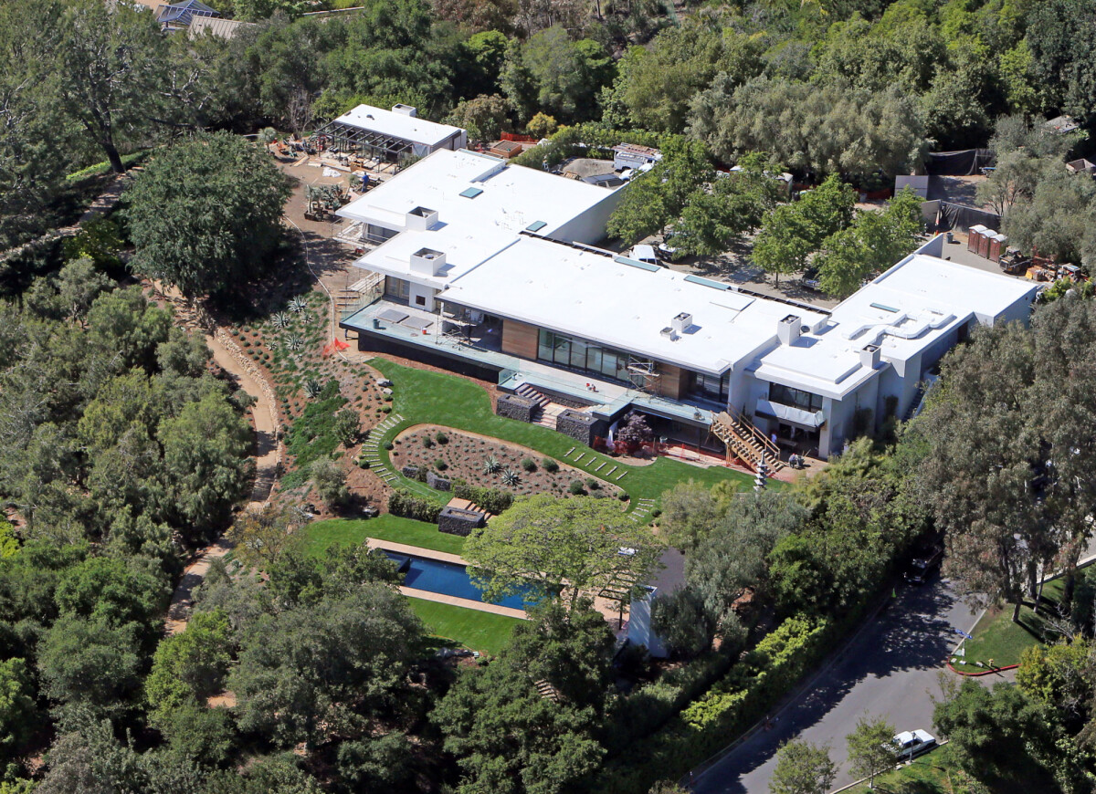 Photo Vue aerienne de la maison de Jennifer Aniston a Bel Air