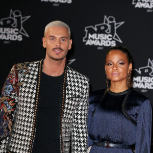 Le chanteur français M. Pokora (Matt Pokora) et sa compagne la chanteuse américaine Christina Milian - 19ème édition des NRJ Music Awards à Cannes le 4 novembre 2017. © Dominique Jacovides/Bestimage