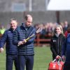Le prince William, duc de Cambridge lors d'une session de Hurling, un sport traditionnel irlandais au Knocknacarra GAA Club à Galway le 5 mars 2020.