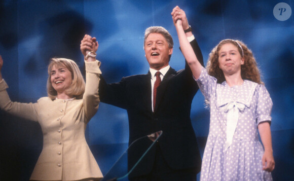 Hillary, Bill et Chelsea Clinton en 1992. @Adam Scull/PHOTOlink/Everett Collection /ABACAPRESS.COM