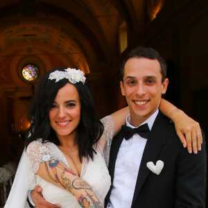 Exclusif - Mariage religieux en l'église de Villanova d' Alizée et Grégoire Lyonnet le 18 juin 2016 © Olivier Huitel - Olivier Sanchez / Bestimage