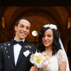 Exclusif - Mariage religieux en l'église de Villanova d' Alizée et Grégoire Lyonnet le 18 juin 2016 © Olivier Huitel - Olivier Sanchez / Bestimage