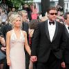 Russel Crowe et sa femme Danielle Spencer - Montée des marches du film "Robin des Bois"au 63e Festival de Cannes en 2010.