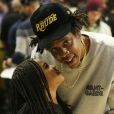 Jay-Z et sa fille Blue Ivy Carter assistent au match de NBA Los Angeles Clippers - Los Angeles Lakers au Staples Center. Los Angeles, le 8 mars 2020.