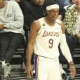 Jay-Z et sa fille Blue Ivy Carter assistent au match de NBA Los Angeles Clippers - Los Angeles Lakers au Staples Center. Los Angeles, le 8 mars 2020.