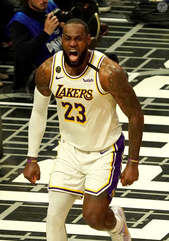 LeBron James lors du match de NBA Los Angeles Clippers - Los Angeles Lakers au Staples Center. Los Angeles, le 8 mars 2020.