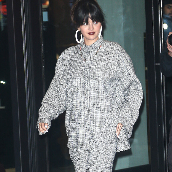 Selena Gomez quitte le Puma Store de New York. Le 14 janvier 2020. @Splash News/ABACAPRESS.COM
